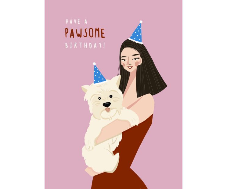 Card - Have A Dog Pawsome Birthday by Aristration