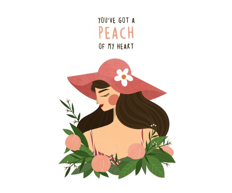 Card - You've Got A Peach Of My Heart by Aristration