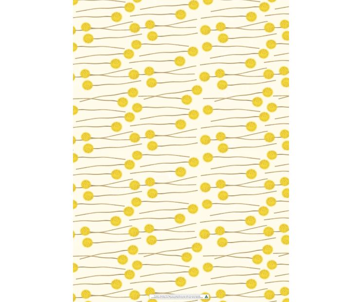 Wrapping Sheets - Billy Buttons by Cat MacInnes