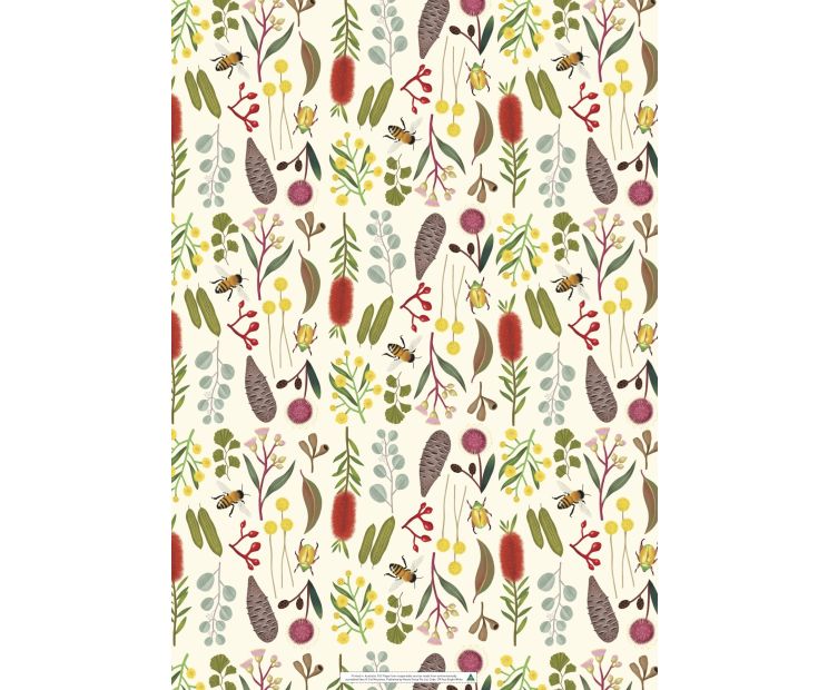 Wrapping Sheets - Australian Bright Flora by Cat MacInnes