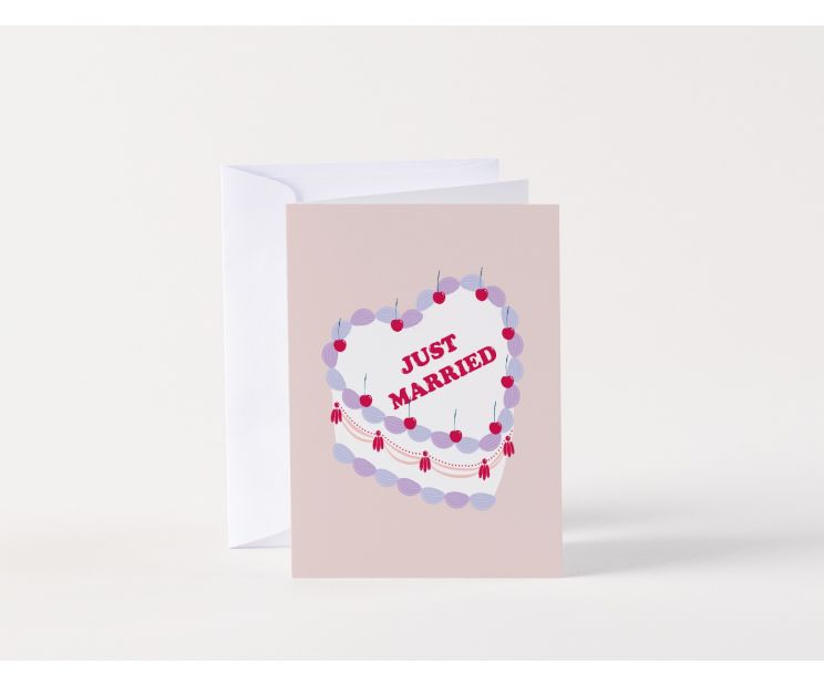 Card - Just Married Purple by Duchess Plum