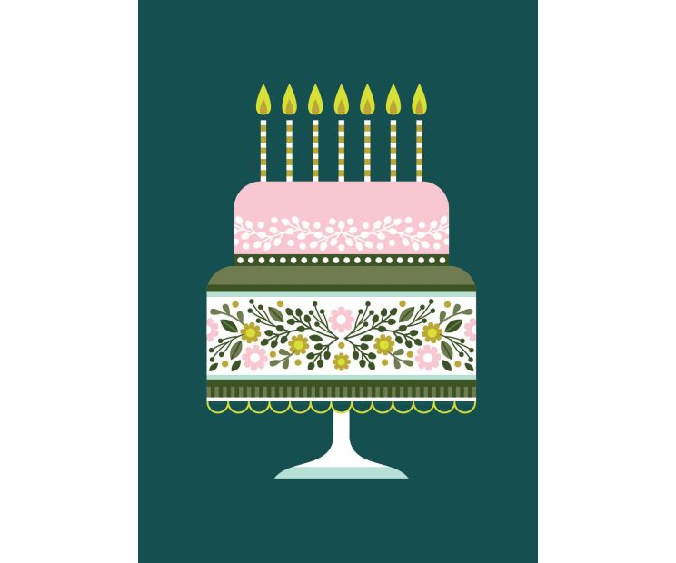 Card - Birthday Cake by Ella Leach