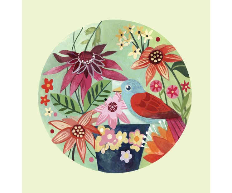 Card - Floral Bird by Daniela Glassop