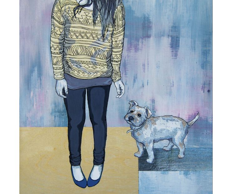 Card - Gretel Girl - 140mm x 140mm