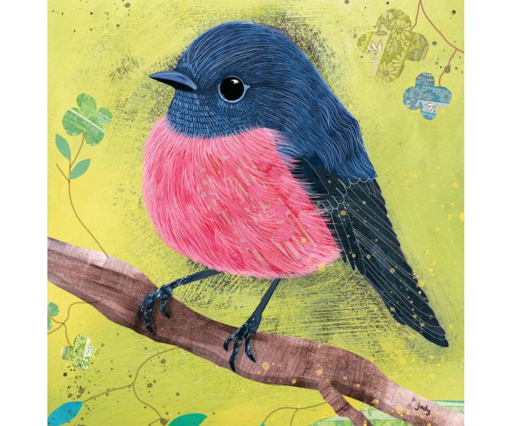Card - Pink & Blue by Jody Pratt