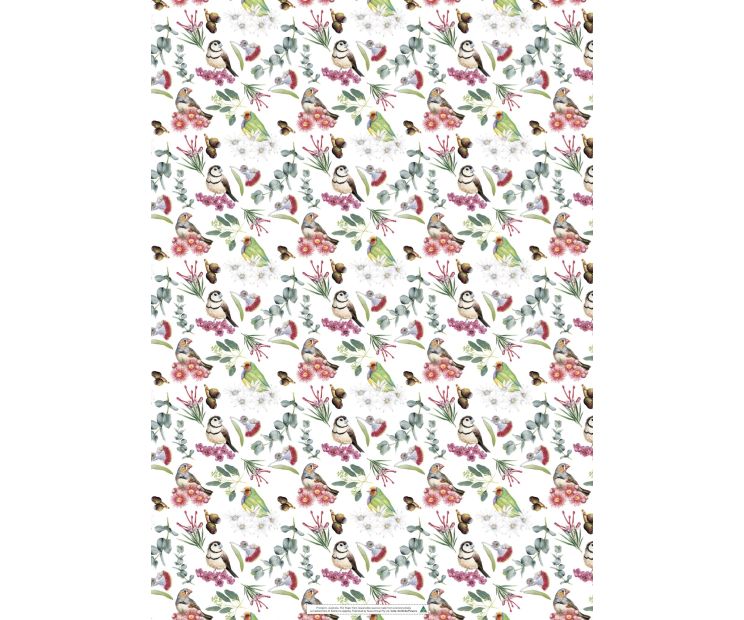 Wrappings Sheets - Birds and Flowers by Katherine Appleby