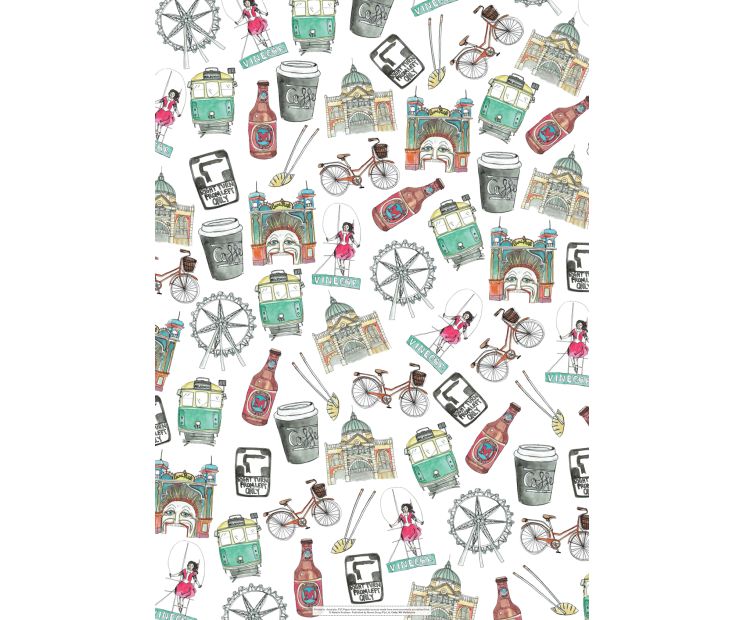 Wrapping Sheets - Melbourne by Natalie Grantham 
