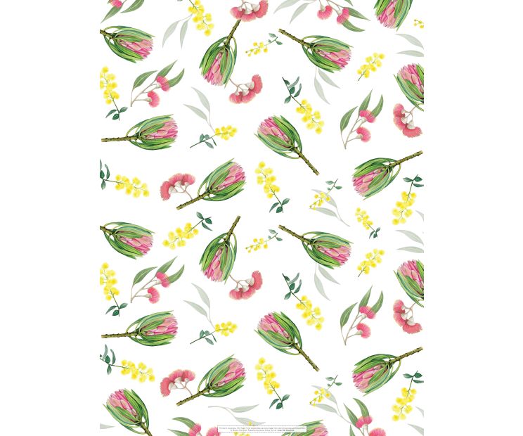 Wrapping Sheets - Botanical Flowers by Maxine Hamilton