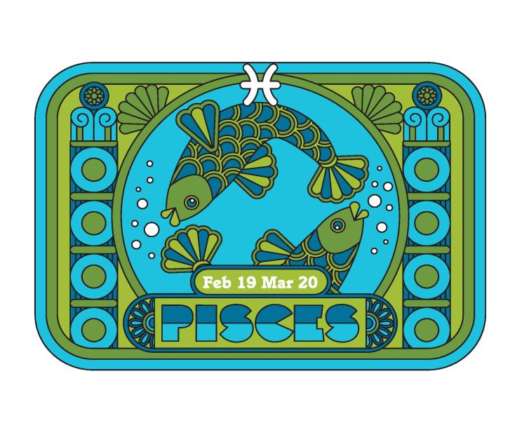 Card - Pisces by Pilgrim Hodgson