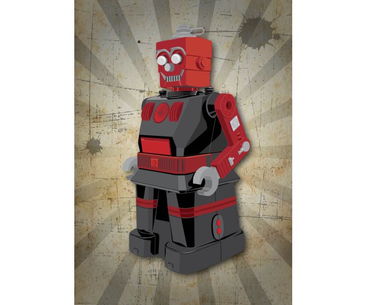 Card - Robo Cards - 125mm x 175mm