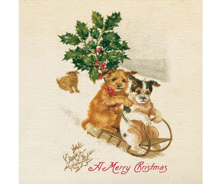 Card - Vintage Christmas - 140mm x 140mm