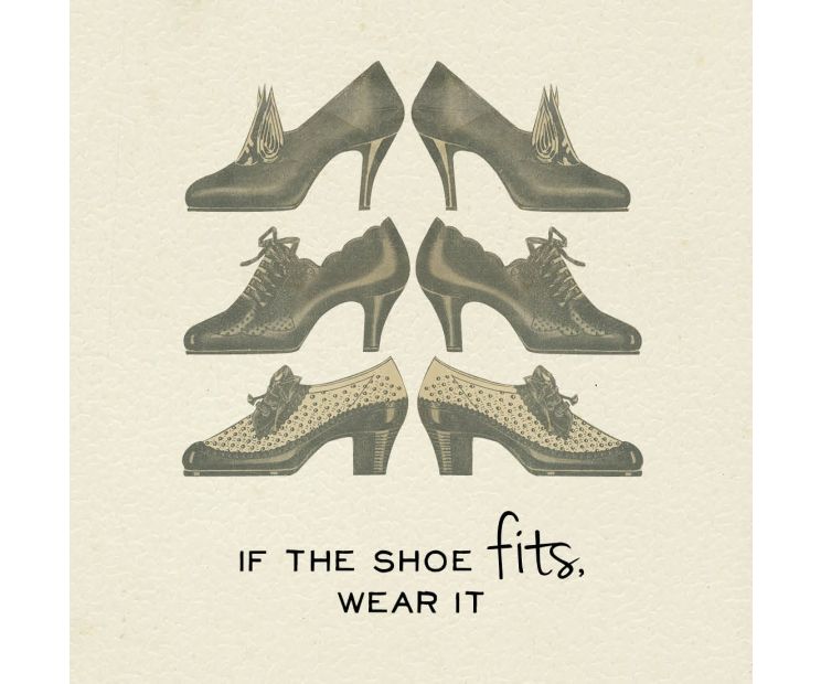 Card - Vintage Newspaper - 140mm x 140mm