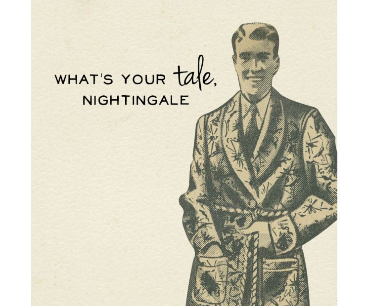 Card - Vintage Newspaper - 140mm x 140mm