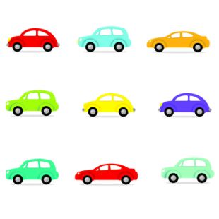 Card - S Nine Cars by Cat MacInnes