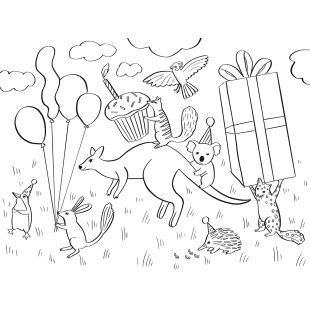 Placemats - Colour In by Cat MacInnes