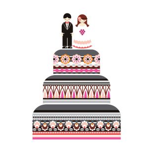 Card - Wedding Cake by Ella Leach