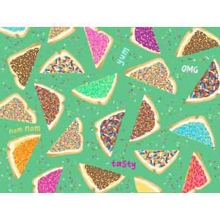 Placemats - Green Fairy Bread by Cat MacInnes