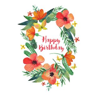 Card - Floral Bird Range - 100mm x 150mm