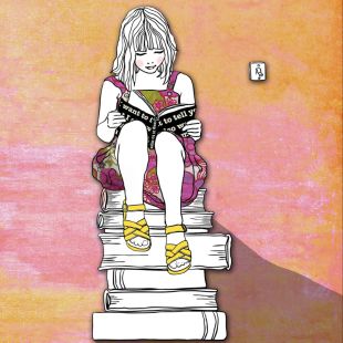 Card - Gretel Girl - 140mm x 140mm