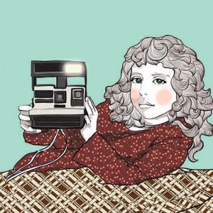 Card - Gretel Girl - 140mm x 140mm