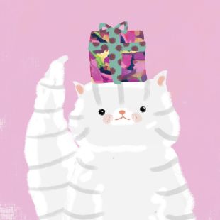 Card - Jess Mess - 140mm x 140mm
