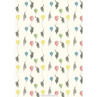 Wrapping Sheets - Elephant & Balloons by Jess Mess