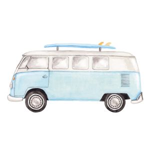 Card - Blue Kombi Van by Sailah Lane
