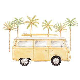Card - Yellow Kombi Van by Sailah Lane