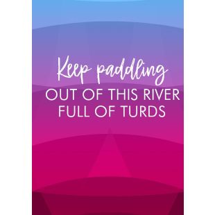 Card - Keep Paddling by Lyndy Jewell