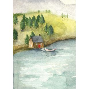 Card - Lake House by Michelle Pleasance