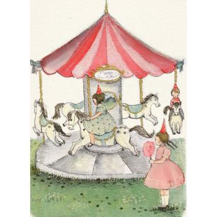Card - Merry Go Round by Michelle Pleasance