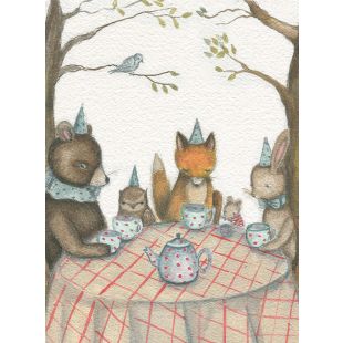 Card - Tea Party by Michelle Pleasance