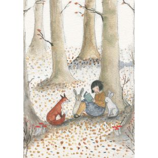 Card - Reading With Animals by Michelle Pleasance