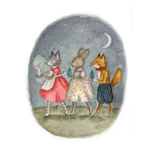 Card - Christmas Parade by Michelle Pleasance