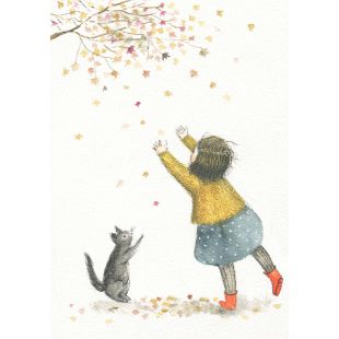 Card - Autumn Leaves by Michelle Pleasance