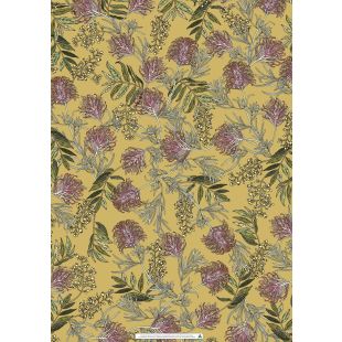 Wrapping Sheets - Grevillea on Yellow by One Penny