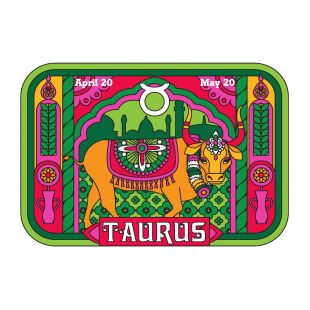 Card -  Taurus by Pilgrim Hodgson