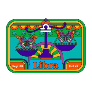 Card - Libra by Pilgrim Hodgson