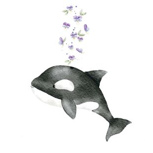 Card - Whale by Sannadorable