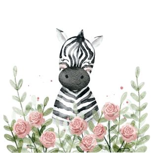 Card - Zebra by Sannadorable