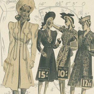 Card - Vintage Newspaper - 140mm x 140mm