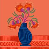 Card - Blossoming Gum Vase by Emma Whitelaw