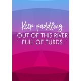 Card - Keep Paddling by Lyndy Jewell