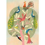 Card - Birds In A Tree by Mira Paradies
