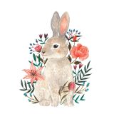 Card - Floral Bunny by Ploypisut