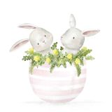 Card - Two Bunnies by Sannadorable