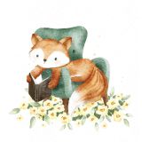 Card - A Fox Reading by Sannadorable